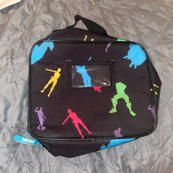 Fortnite Black Dance Pattern lunchbag lunch tote - Picture 2 of 3